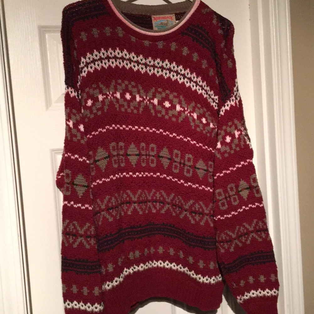 Dark red “Xmas” sweater